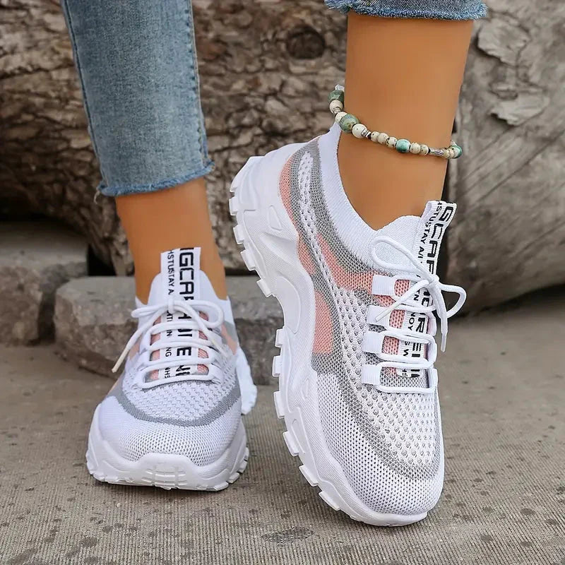 Women's Colorblock Sneakers with Breathable Design