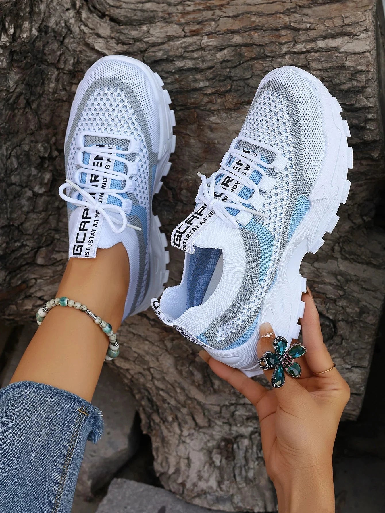 Women's Colorblock Sneakers with Breathable Design