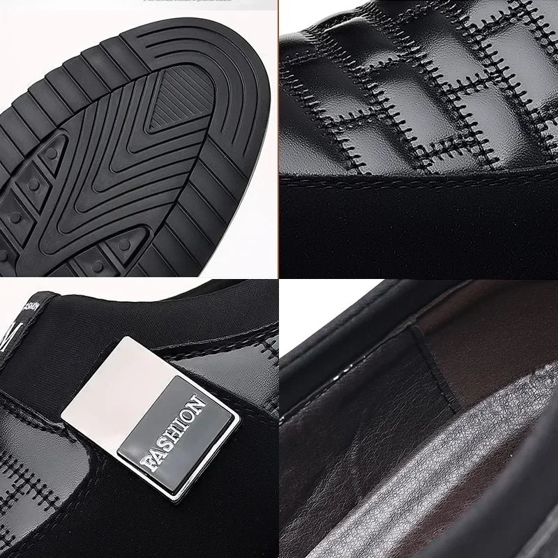 UrbanElegance Men's Casual Leather Sneakers and Loafers Collection