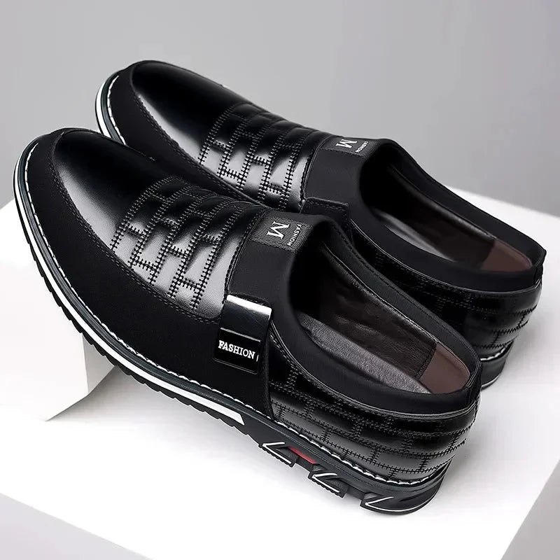 UrbanElegance Men's Casual Leather Sneakers and Loafers Collection