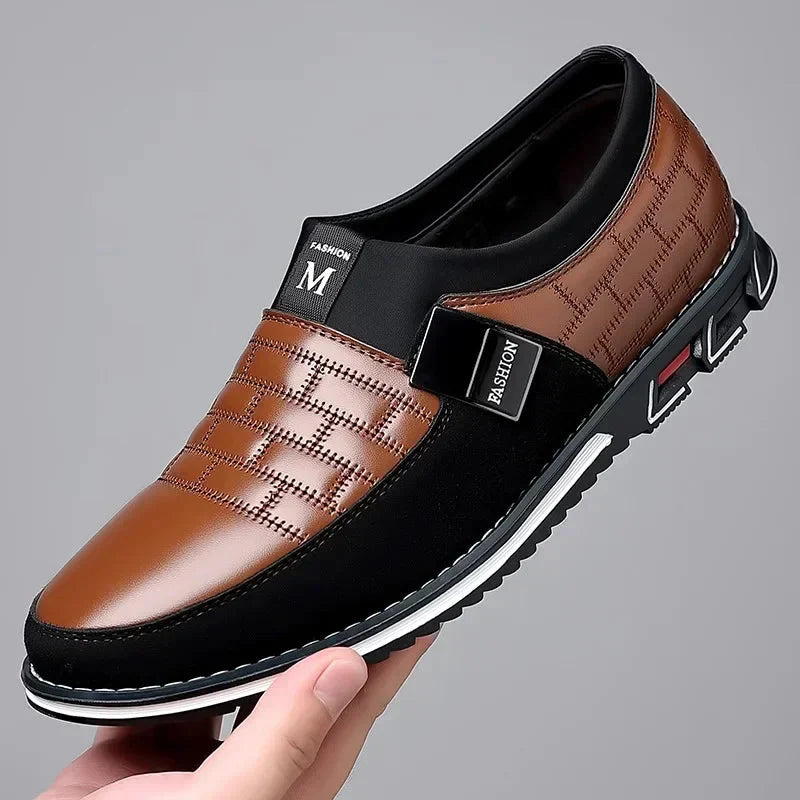 UrbanElegance Men's Casual Leather Sneakers and Loafers Collection