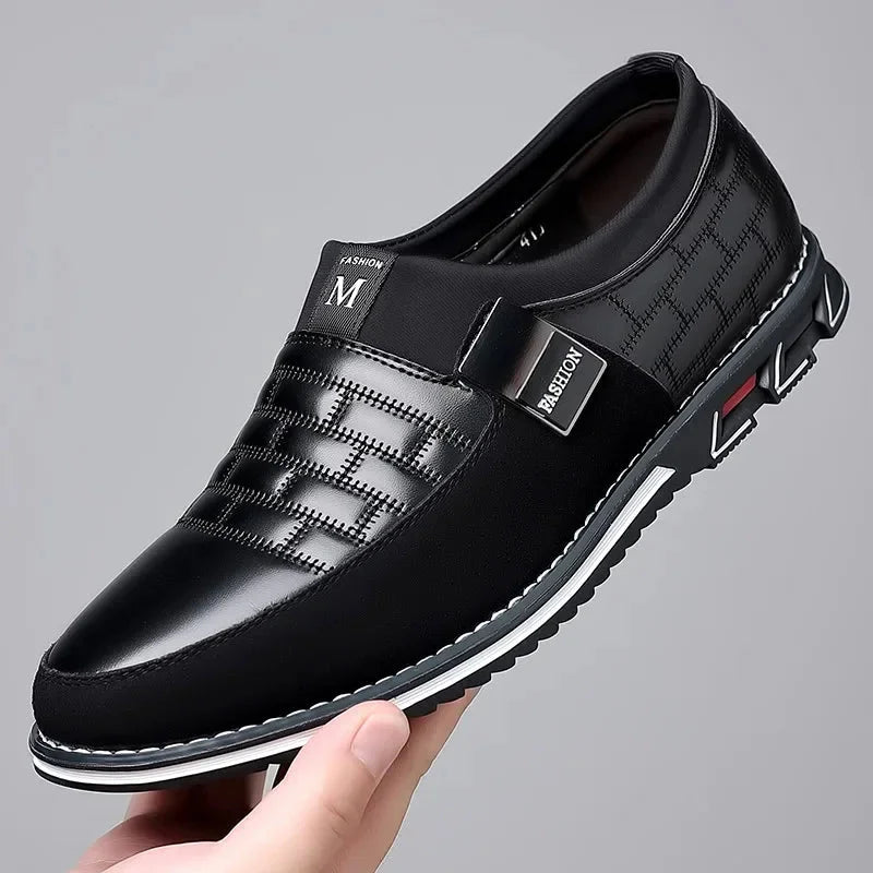 UrbanElegance Men's Casual Leather Sneakers and Loafers Collection