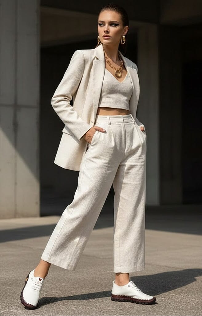 Women's Comfortable Leather Sneakers