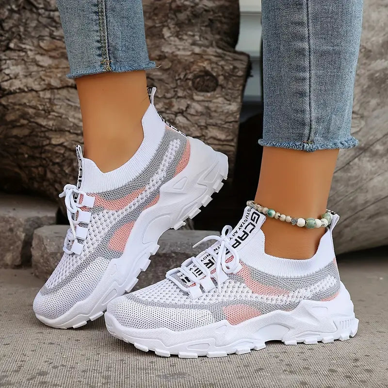 Women's Colorblock Sneakers with Breathable Design