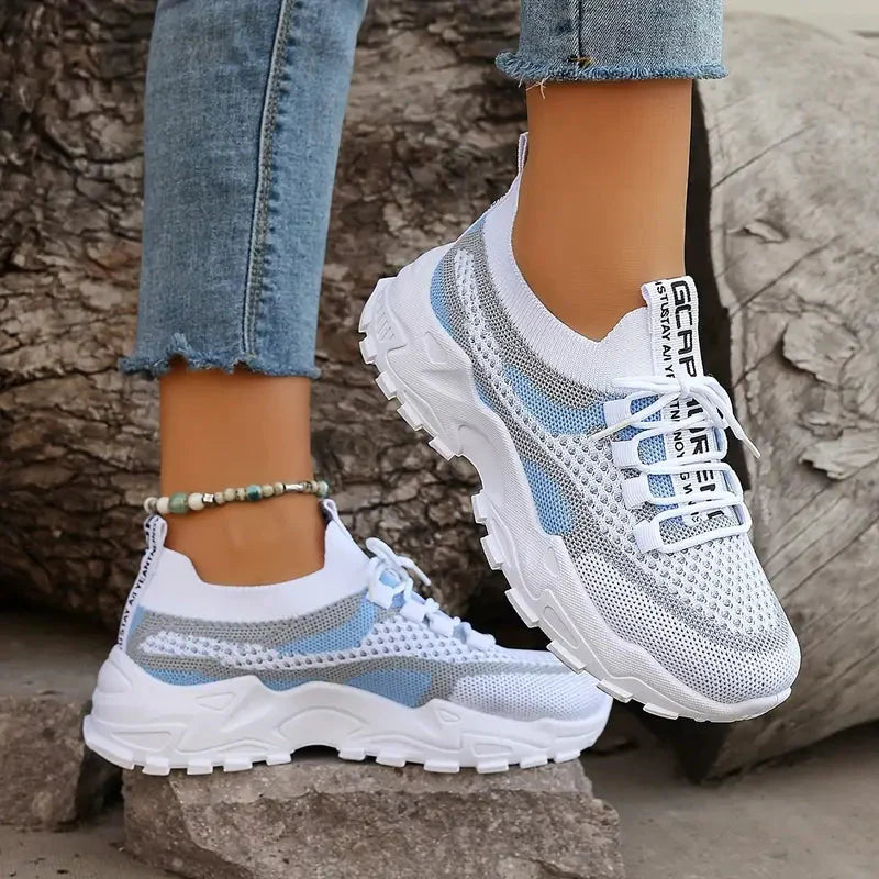 Women's Colorblock Sneakers with Breathable Design
