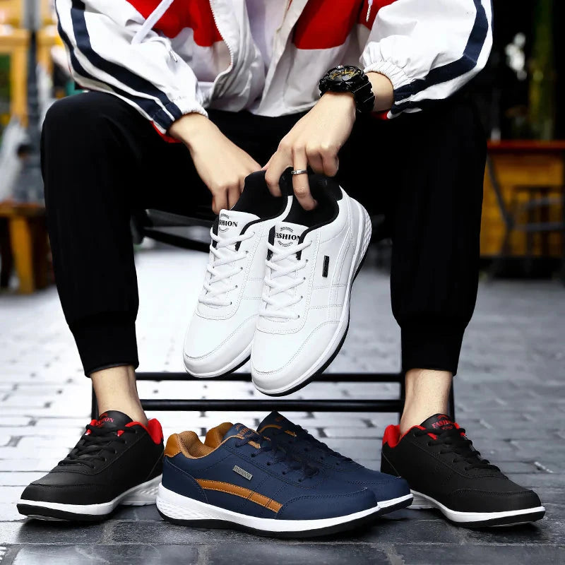 CasualFlex Leather Sneakers for Everyday Comfort