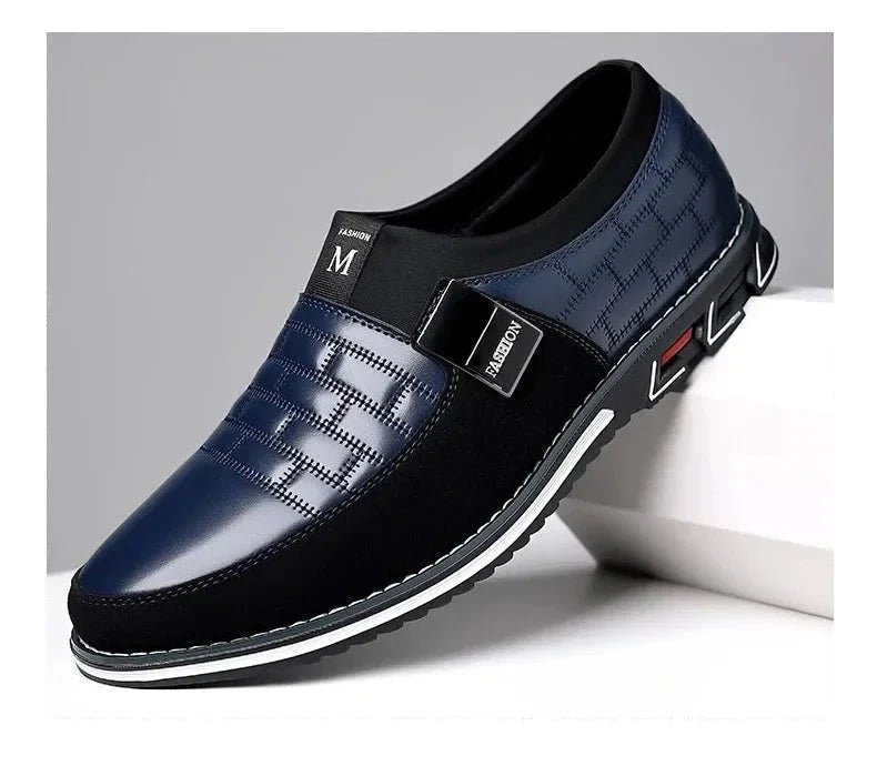 UrbanElegance Men's Casual Leather Sneakers and Loafers Collection